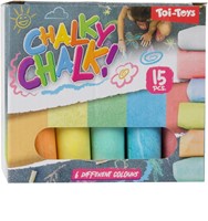 CHALKY CHALK Stoepkrijt -15st in doosje +-2