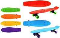 Skateboard -Uni Color- 55cm 6 assorti