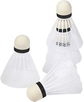 ADRENIX Badminton-Federbälle weiß - 5 Stück in einer Tube-3
