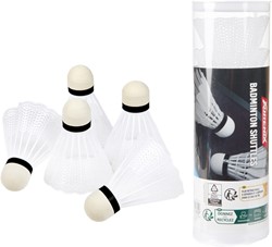 ADRENIX Badmintonshuttles wit -5 stuks in koker