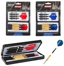 ADRENIX Dartpfeil-Set -Deluxe- 3-teilig mit Zubehör 2-fach sortiert
