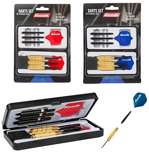 ADRENIX Dartpijlen set -Deluxe- 3 stuks met accessoires 2 assortie