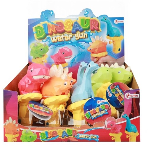 SPLASH Pistola de agua Blocked Dinosaur 4 surtidos en display (12) 11x5x15cm.-2