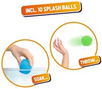 SPLASH Super splashballengevecht 2x emmer + 10x bal 19x19x15cm.-3