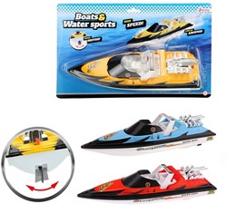 BOATS Powerboot 34cm met motor 3 assorti 8,5x34x21cm.
