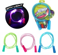 Springtouw met licht 3 assorti