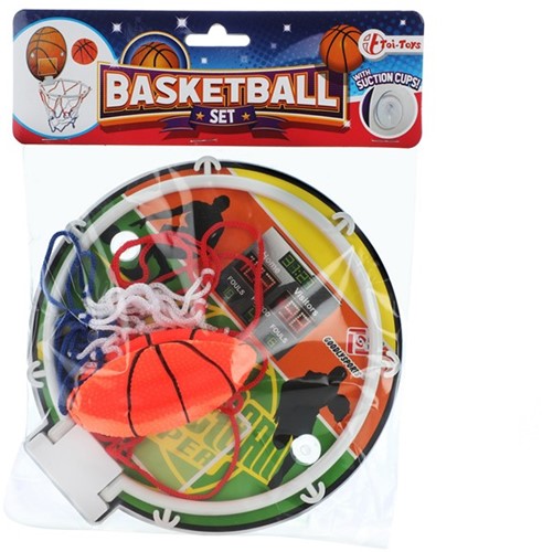 Mini basketbalset net met bal 3x18x24,5cm.-2