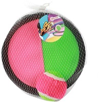 GO PLAY Vangbalspel met klittenband 2 schilden + bal 8x18,5x28cm.-2
