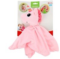 LITTLE STARS Baby knuffeldoek + rammelaar Eenhoorn 8x20x31cm.-2