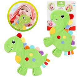 LITTLE STARS Baby Knistertuch Kuscheltuch Dino 1x20x40cm.