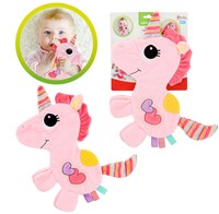 PICCOLE STELLE Panno scoppiettante per bambini Panno coccoloso Unicorno 1x30x35,5 cm.