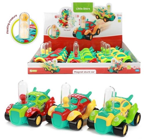 LITTLE STARS Stuntauto -Hot Rod- frictie 10x12x9cm 3 assorti in display (9)