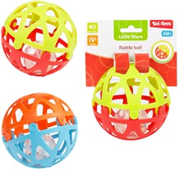 LITTLE STARS Pelota sonajero abierto bebé -Flexi- 10cm 2 surtidos