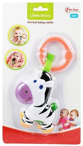 LITTLE STARS Baby rammelaar -Dier- 2 assorti-2