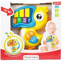 LITTLE STARS Baby piano mt muziek-Toekan- Licht & Geluid 2 assortie-3