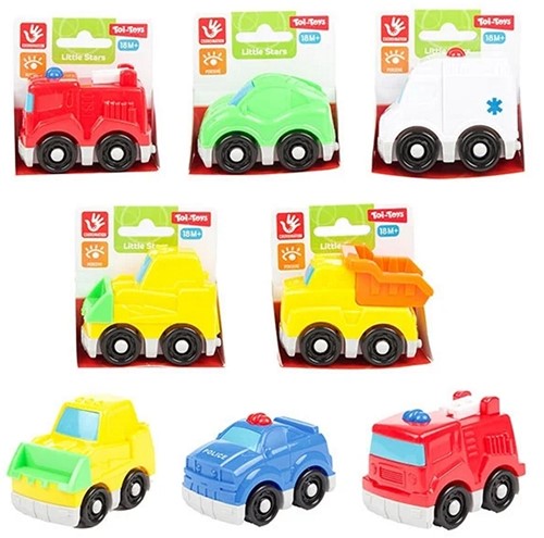 LITTLE STARS Mini coche bebe 6,5cm 6 surtidos