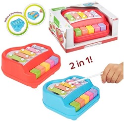 LITTLE STARS Babypiano_xylo mit Stöcken 2in1 2 sortiert