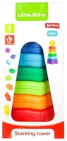 LITTLE STARS Baby stapeltoren -Ster- 8 delig 2 assortie-2