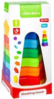 LITTLE STARS Baby stapeltoren -Ster- 8 delig 2 assortie-3