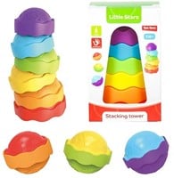 LITTLE STARS Baby stapeltoren -Cake- 6 delig 2 assortie