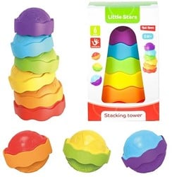 LITTLE STARS Baby stapeltoren -Cake- 6 delig 2 assortie