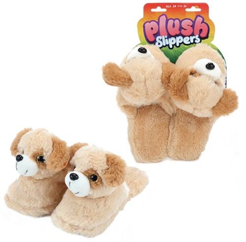PLUSH Pluchen pantoffels_sloffen 'Hond' -mt 28-30