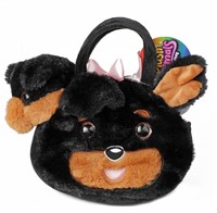 PLÜSCH Plüschhund in Plüschhundehandtasche 3-fach sortiert 13x28x25cm.-2