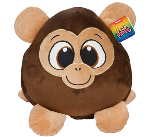 PELUCHE Animal boule en peluche -Singe aux yeux les plus mignons- 30cm