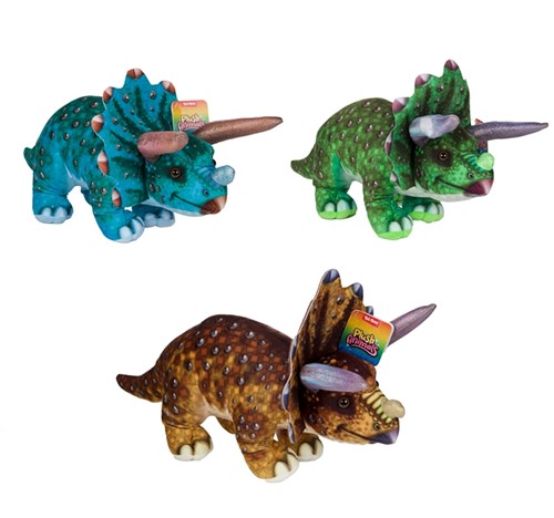 PLUSH Pluchen dinosaurus -Metal Look- 53cm 3 assorti