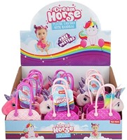 DREAM HORSE Pluchen eenhoorn in handtas 2 assortie in display-2