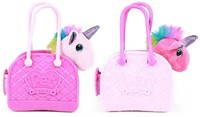 DREAM HORSE Pluchen eenhoorn in handtas 2 assortie in display-3