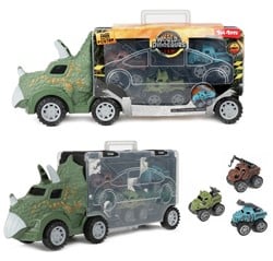 WORLD OF DINOSAURS Dinotruck met 3x auto pull back 11,5x27cm 