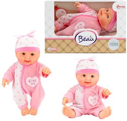 Babypop en vensterdoos 22,5cm 4 surtidos