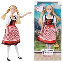 LAUREN Tienerpop in klederdracht -Dirndl- 12x32cm