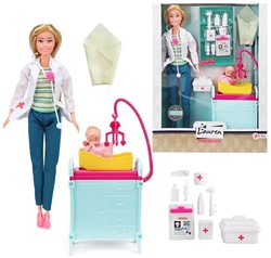 LAUREN Muñeca adolescente 29cm médico incl. Accesorios y bebe