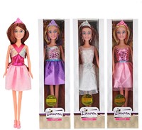 LAUREN Tienerpop 29cm met diadeem in feestjurk 4 assorti