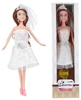 LAUREN Tienerpop 29cm met diadeem in feestjurk 4 assorti-3