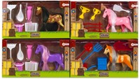 Little Horse met accessoires 4 assorti 11x20cm-2