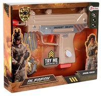 ALFAFOX Militaire set Desert S + pistool met licht en geluid 20x24,5cm-3