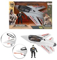 ARMY Gevechtsvliegtuig militair met soldaat 18x27,5cm