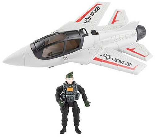ARMY Gevechtsvliegtuig militair met soldaat 18x27,5cm-2