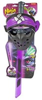 Schietend Ninja Lichtzwaard Licht en geluid met masker 4 assorti 23,5x70cm-2