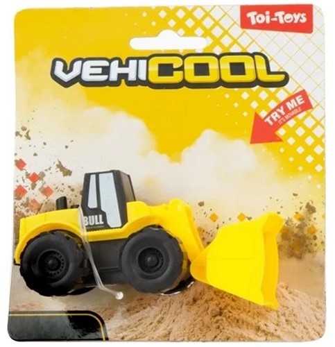 CARS&TRUCKS Mini véhicule de construction 4 assortis 6x13x14cm-3
