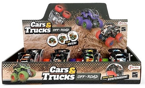 CARS & TRUCKS Monster truck 'Tyres' friction 4 assortis en présentoir (8)-2