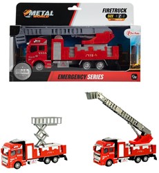 Die-cast brandweerauto in doos 3 assorti