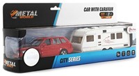 METAL Auto pull back met caravan 1:48 6x32cm-3