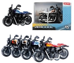 VEHICOOL Modellino moto in scala "Chopper" Pullback 1:36 4 assortiti 9x11,5cm