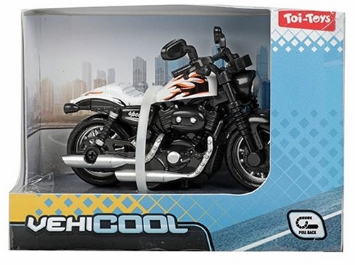 VEHICOOL Maquette de moto "Chopper" Pullback 1:36 4 Assortiment 9x11,5cm-2