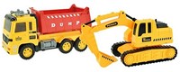 VEHICOOL Kiepwagen met graafmachine Licht en Geluid 36cm-3