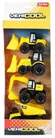CARS&TRUCKS Set Bouwvoertuigen 4-Pack 12,5x35cm-2